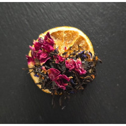 Tea with dried orange