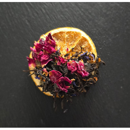 Tea with dried orange