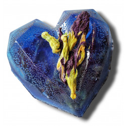 "Blue Butterfly" heart
