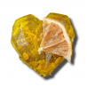 "Lemon Sorbet" heart - small