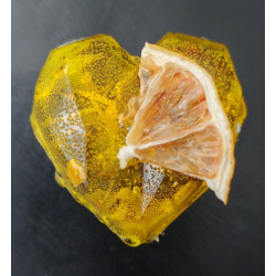 "Lemon Sorbet" heart - small