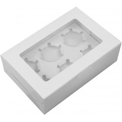 White 6 Hole Box with Window