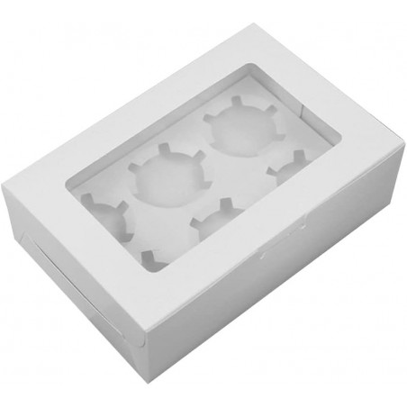 White 6 Hole Box with Window