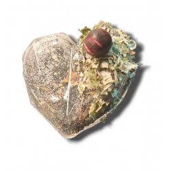 "By the fireplace" - Heart - small