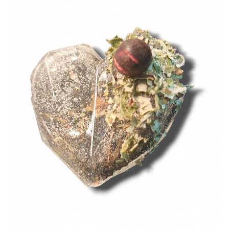 "By the fireplace" - Heart - small