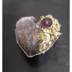 "By the fireplace" - Heart - small